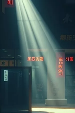 半城烟雨封面,雨中青瓦屋顶与朦胧远山